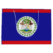 Belizaanse vlag groot cadeauzakje (Achterkant)