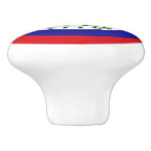 Belizaanse vlag keramische knop (Zijkant)