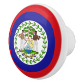Belizaanse vlag keramische knop (Rechts)