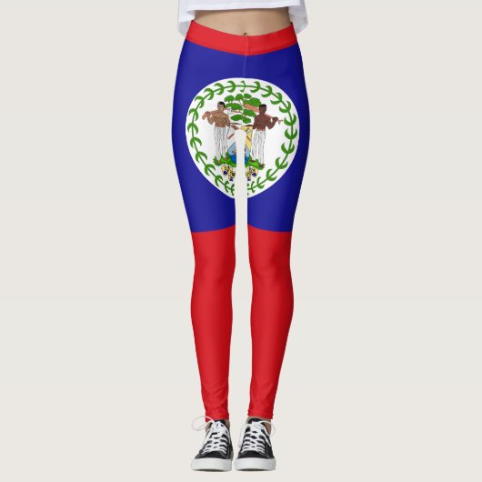 Belizaanse vlag leggings (Voorkant)