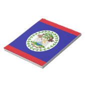Belizaanse vlag notitieblok (Linkerzijde)