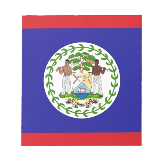 Belizaanse vlag notitieblok (Voorkant)