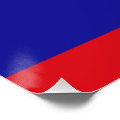 Belizaanse vlag perfect poster (Hoek)