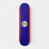 Belizaanse vlag persoonlijk skateboard (Voorkant)