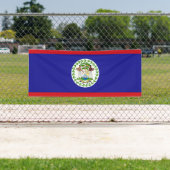 Belizaanse vlag spandoek (Insitu)