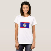 Belizaanse vlag t-shirt (Voorkant volledig)