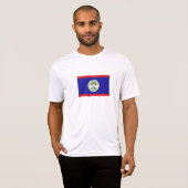 Belizaanse vlag t-shirt (Voorkant volledig)