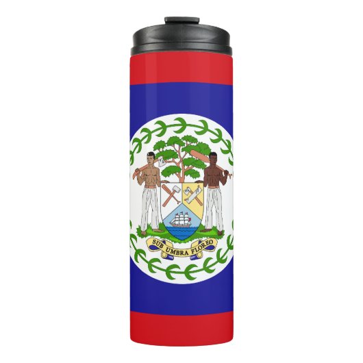 Belizaanse vlag thermosbeker (Voorkant)