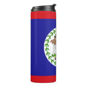 Belizaanse vlag thermosbeker (Gedraaid links)