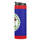 Belizaanse vlag thermosbeker (Geroteerd rechts)