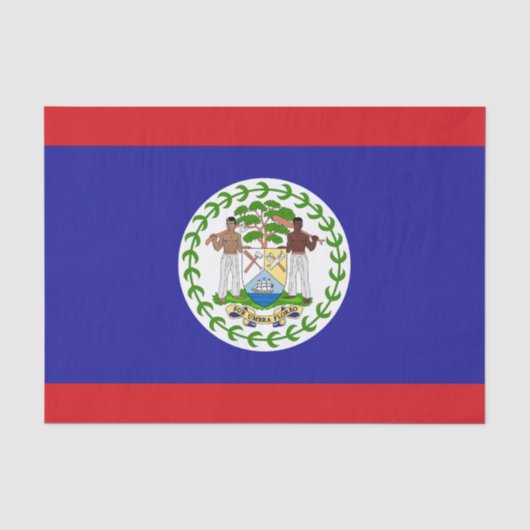 Belizaanse vlag tissuepapier (Voorkant)