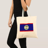 Belizaanse vlag tote bag (Voorkant (product))