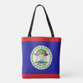 Belizaanse vlag tote bag (Achterkant)