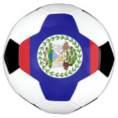 Belizaanse vlag voetbal (Gedraaid)