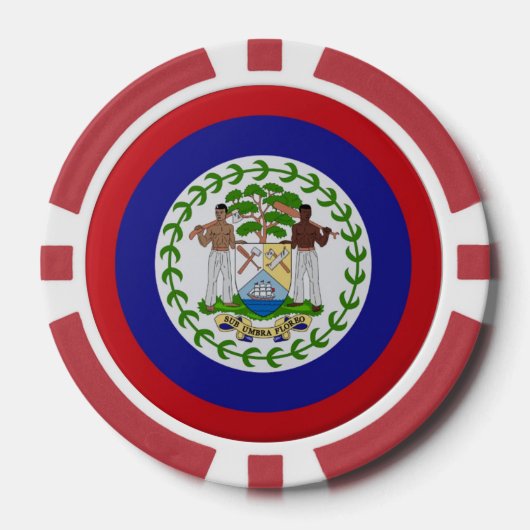 Belizaanse Wijn Samen Poker Chips (Voorkant)