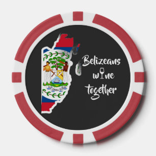 Belizaanse Wijn Samen Poker Chips