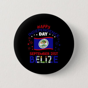 Belize 43e Onafhankelijkheidsdag Belizean Pride Be Ronde Button 5,7 Cm