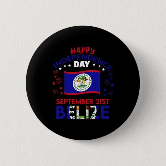 Belize 43e Onafhankelijkheidsdag Belizean Pride Be Ronde Button 5,7 Cm (Voorkant)