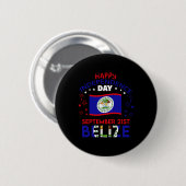 Belize 43e Onafhankelijkheidsdag Belizean Pride Be Ronde Button 5,7 Cm (Voorkant /achterkant)
