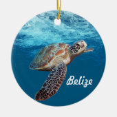 Belize Aangepast kerstversiering Keramisch Ornament (Voorkant)