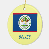 BELIZE* Aangepaste kerstversiering Keramisch Ornament (Links)