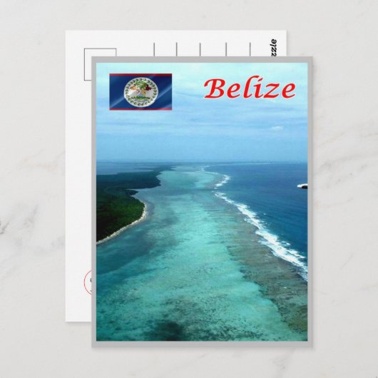 Belize - Barrier Reef - Briefkaart (Voorkant / Achterkant)