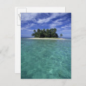 Belize, Barrier Reef, ongenoemd eiland of kade. Briefkaart (Voorkant / Achterkant)