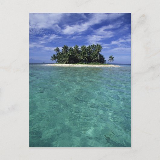 Belize, Barrier Reef, ongenoemd eiland of kade. Briefkaart (Voorkant)
