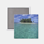 Belize, Barrier Reef, ongenoemd eiland of kade. Magneet (Voorkant / Achterkant)