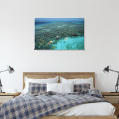 Belize, Barrièrerif, Lighthouse Reef, Blauw Canvas Afdruk (Insitu (Slaapkamer))
