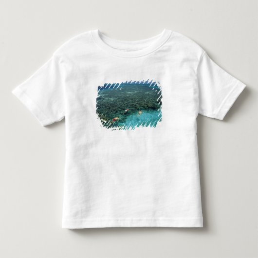 Belize, Barrièrerif, Lighthouse Reef, Blauw Kinder Shirts (Voorkant)