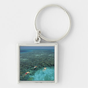 Belize, Barrièrerif, Lighthouse Reef, Blauw Sleutelhanger