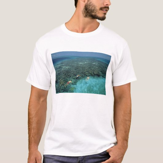 Belize, Barrièrerif, Lighthouse Reef, Blauw T-shirt (Voorkant)