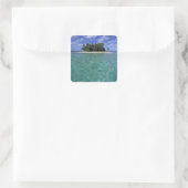 Belize, Barrièrerif, Onbenoemd eiland of kade. Vierkante Sticker (Tas)