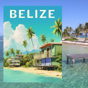 Belize Beach House Reizen Briefkaart