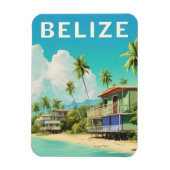 Belize Beach House Reizen Souvenir Magneet (Verticaal)