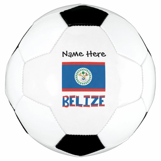 Belize Belizaanse Vlag Gepersonaliseerd  Voetbal (Voorkant)