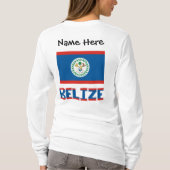 Belize Belizeaanse Vlag Persoonlijk  T-shirt (Achterkant)