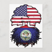 Belize Belizean American USA Tree Roots Flag Briefkaart (Voorkant)