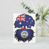 Belize Belizean Australian Australia Tree Roots Briefkaart (Staand voorkant)