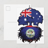 Belize Belizean Australian Australia Tree Roots Briefkaart (Voorkant / Achterkant)