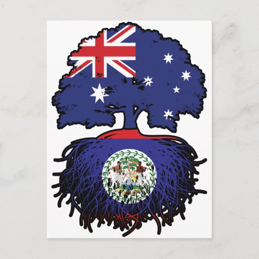 Belize Belizean Australian Australia Tree Roots Briefkaart (Voorkant)