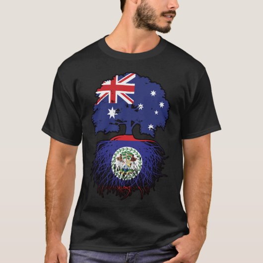Belize Belizean Australian Australia Tree Roots T-shirt (Voorkant)