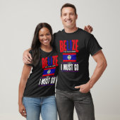 Belize Belizean Belize noemt de vlag Belize en T-shirt (Unisex)
