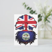 Belize Belizean British Tree Roots Flag Briefkaart (Staand voorkant)