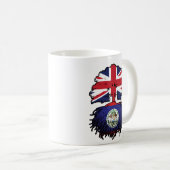 Belize Belizean British Tree Roots Flag Koffiemok (Voorkant rechts)
