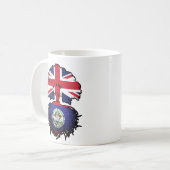 Belize Belizean British Tree Roots Flag Koffiemok (Voorkant links)