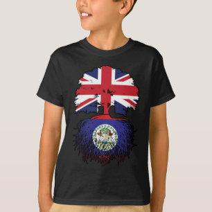 Belize Belizean British Tree Roots Flag T-shirt