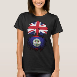 Belize Belizean British Tree Roots Flag T-shirt