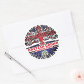Belize Belizean UK - Britse boom Ronde Sticker (Envelop)